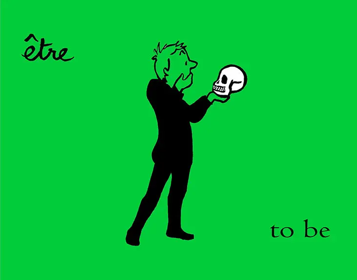 Cartoon image of Etre